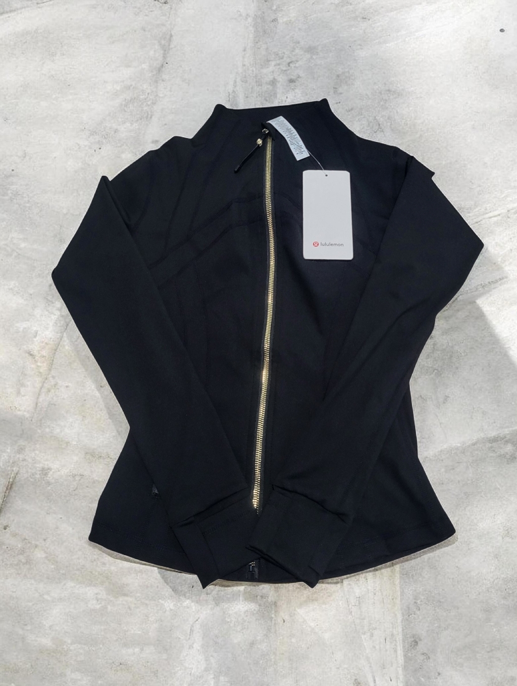 Black & Gold Lululemon Zip-Up